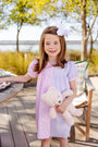 Tabitha's Teachers Pet Dress - Pink Greenbrier Gingham & Lauderdale Lavender Gingham