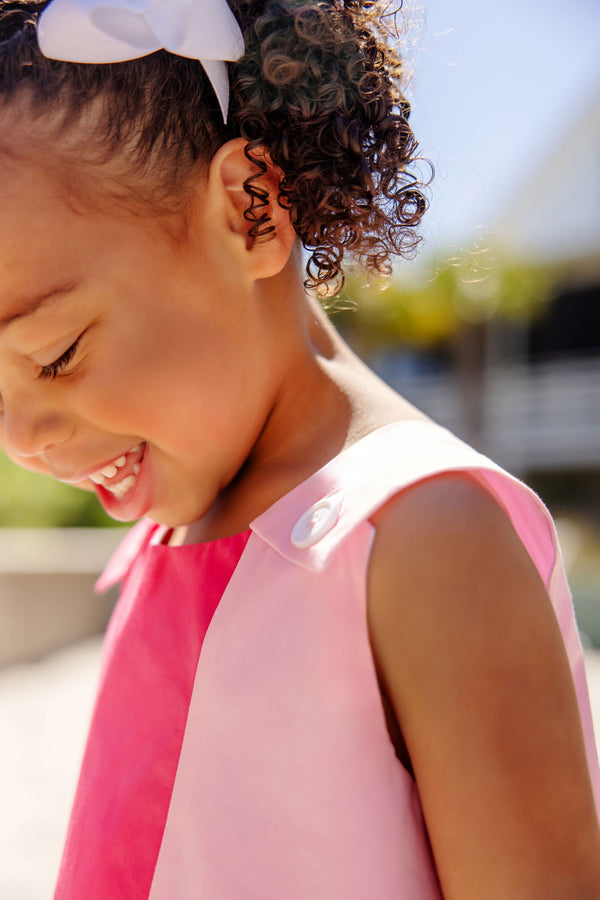 Caroline Colorblock Jumper - Palm Springs Punch & Sandpearl Pink