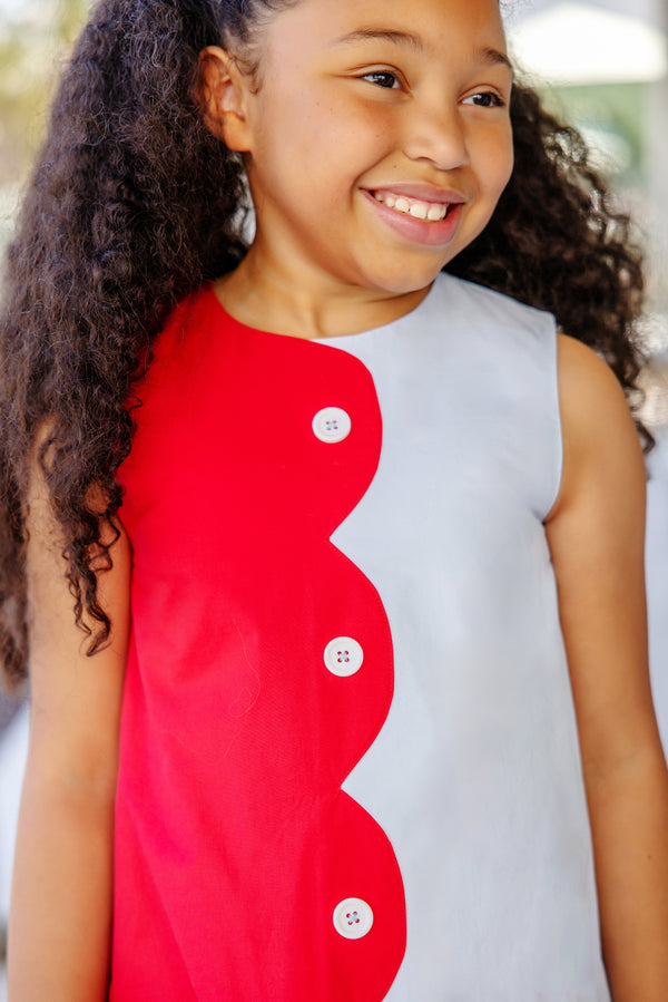 Kennedy Colorblock Jumper - Richmond Red & Buckhead Blue