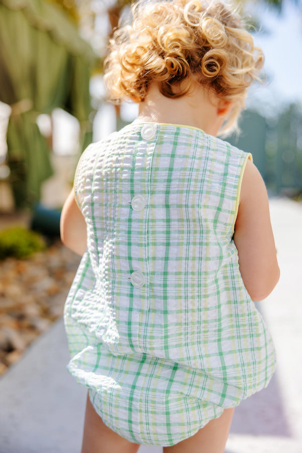 Benjamin Bubble - Gibson Island Green and Lake Worth Yellow Sewanee Seersucker with Lake Worth Yellow