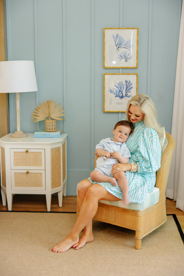 Short Sleeve John Hall Jon Jon (Pique) - Buckhead Blue