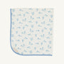 Baby Buggy Blanket - Quack Quack Honk (Palmetto Pearl) with Barrington Blue