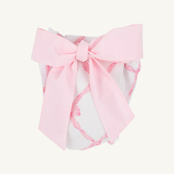 Baby Bow Bottom Bloomer - Belle Meade Bow with Palm Beach Pink