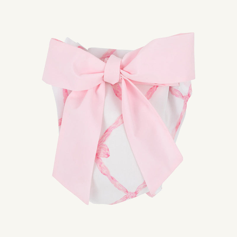 Baby Bow Bottom Bloomer - Belle Meade Bow with Palm Beach Pink