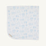 Baby Buggy Blanket - Sir Proper's Sweet Arrival (Beale Street Blue) with Worth Avenue White