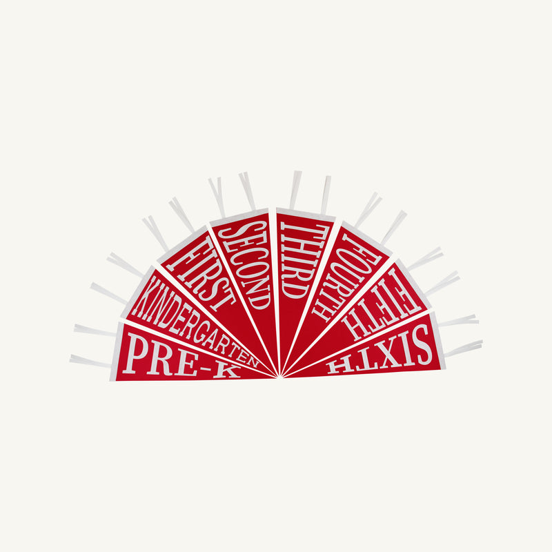 Back to School Pennants - Richmond Red