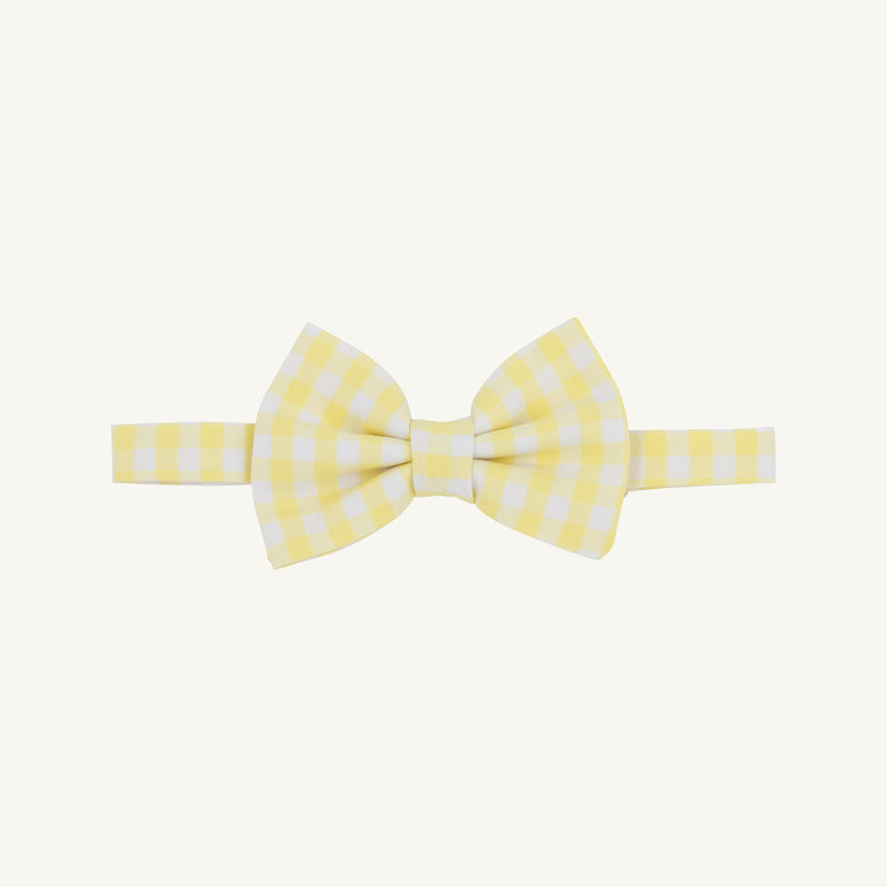 Baylor Bowtie - Lake Worth Yellow Gingham