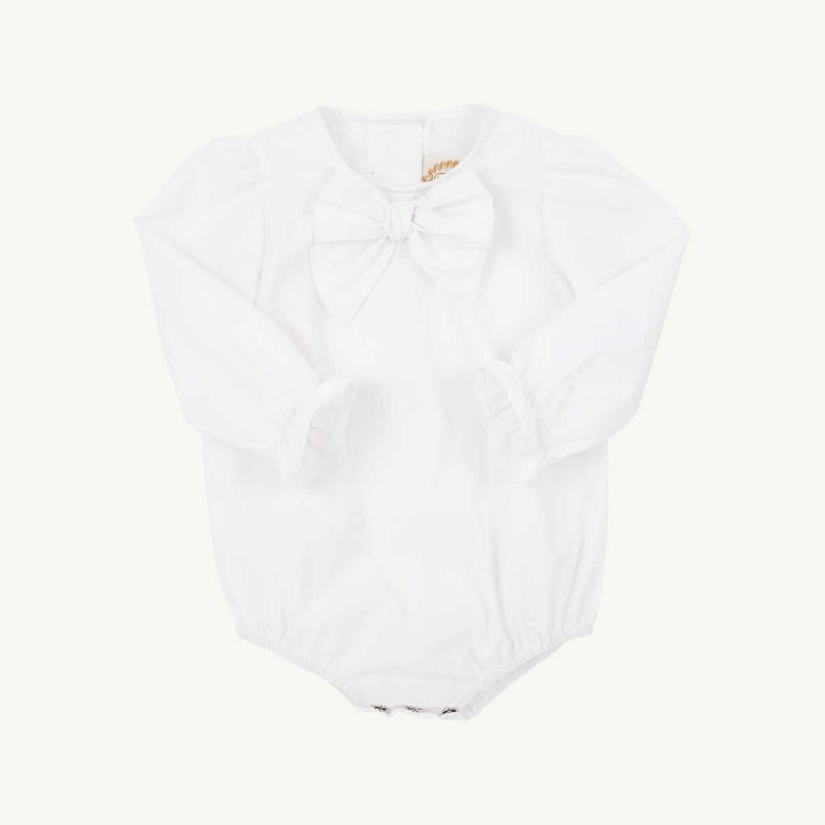 Beatrice Bow Blouse & Onesie - Worth Avenue White