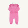 Biltmore Romper - Winter Park Pink with Heart Embroidery