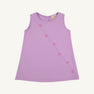 Blake Button Dress - Valley High Violet with Winter Park Pink