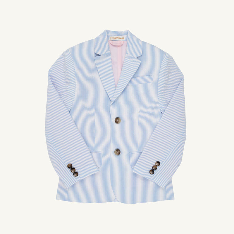 Grandccasion™ Booker Blazer - Breakers Blue Seersucker