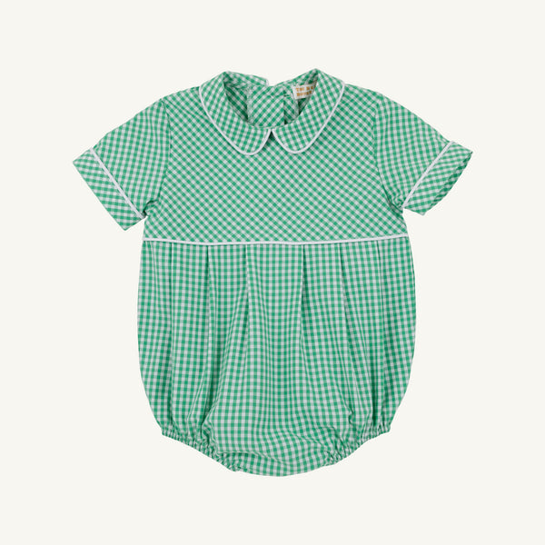 Bradford Bubble - Gibson Island Green Mini Gingham with Worth Avenue White