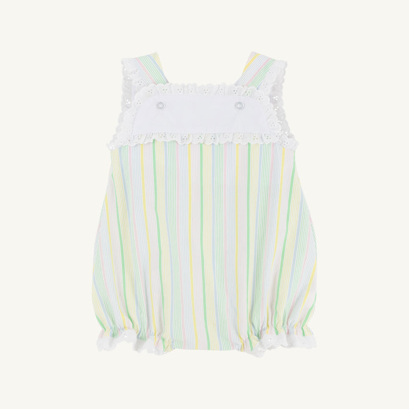 Branham Bubble - Santa Maria Seersucker with Worth Avenue White