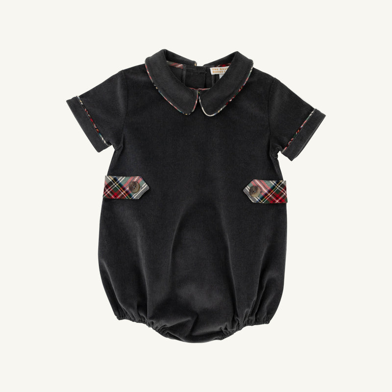 Brentley Bubble (Corduroy) - Grandison Rd. Gray with Charlie Place Plaid