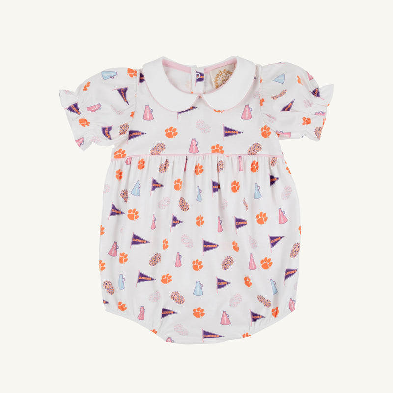 Clemson Britt Bubble - Tiger Triumph with Worth Avenue White & Palm Beach Pink