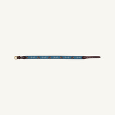 Bullock Belt - Barnsley Blue with Horse & Horse Bits