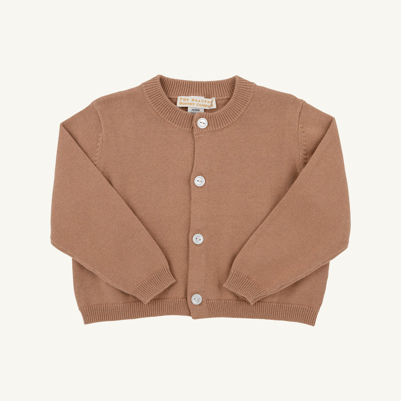 Cambridge Cardigan - Cape Elizabeth Camel with Pearlized Buttons