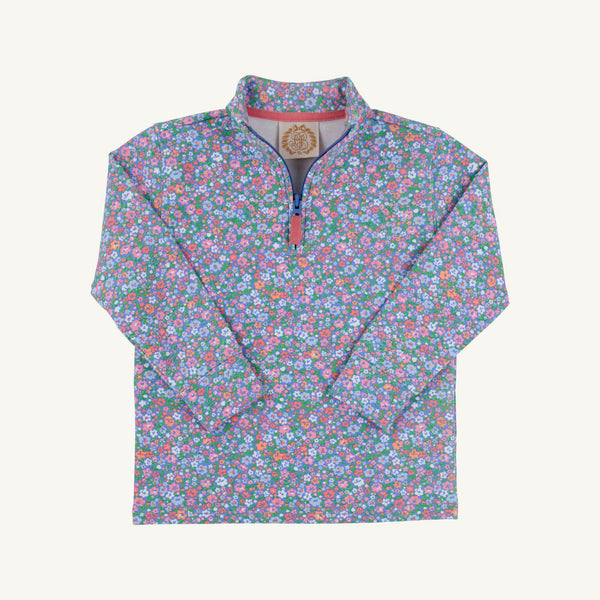 Canter Collar Half Zip - Mountain Brook Mini Floral (Parrot Cay Coral)