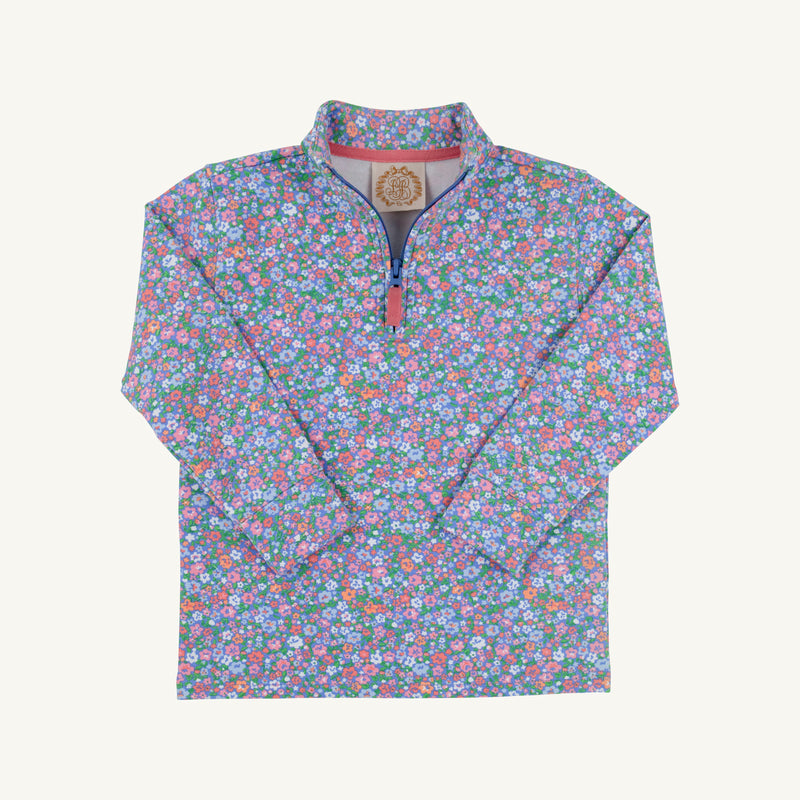 Canter Collar Half Zip - Mountain Brook Mini Floral (Parrot Cay Coral)