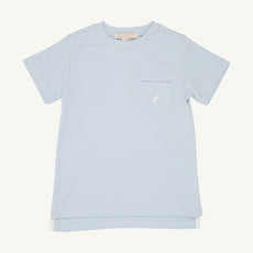 Carter Crewneck - Buckhead Blue with Worth Avenue White Stork