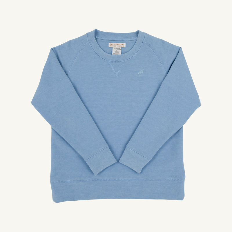 Cassidy Comfy Crewneck - Barrington Blue Heathered