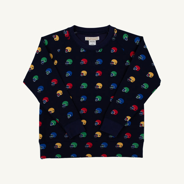 Cassidy Comfy Crewneck - Hut! with Nantucket Navy
