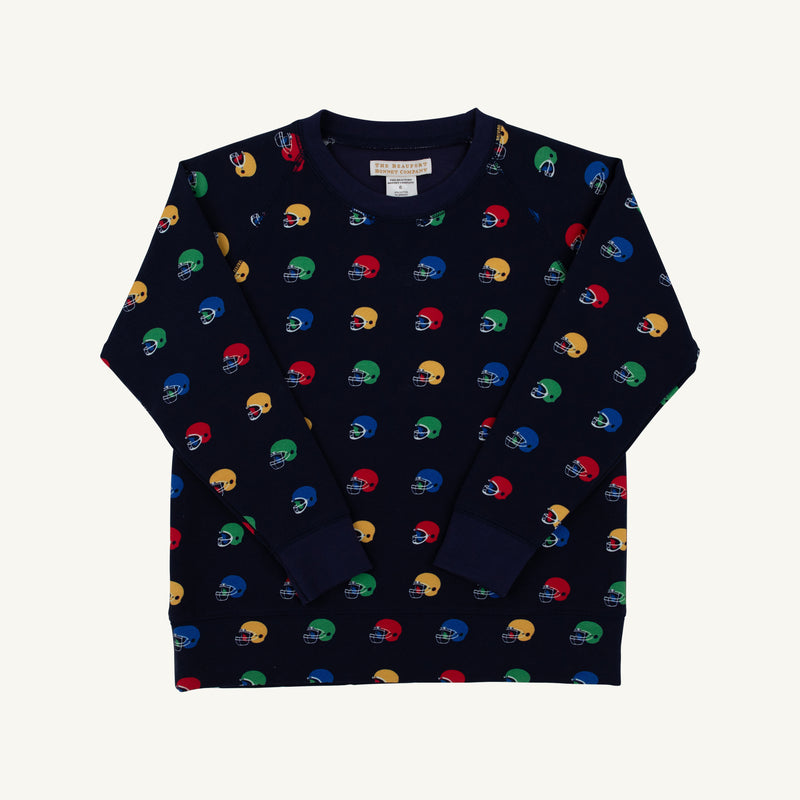 Cassidy Comfy Crewneck - Hut! with Nantucket Navy