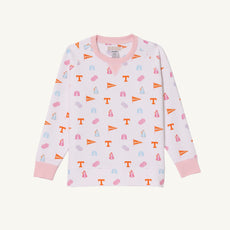 Tennessee Cassidy Comfy Crewneck - Victory in Orange with Palm Beach Pink