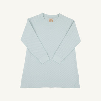 Embroidery result for: Cassidy Comfy Crewneck Dress Quilted - Old Greenwich Green