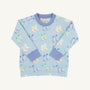 Cassidy Comfy Crewneck - Cute to Boot (Buckhead Blue) with Park City Periwinkle