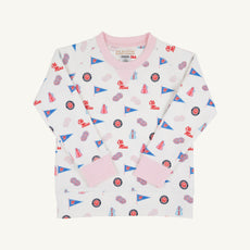 Ole Miss Cassidy Comfy Crewneck - Gawsh Almighty with Palm Beach Pink