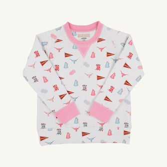 Embroidery result for: Texas Cassidy Comfy Crewneck - Gone to Texas with Hamptons Hot Pink