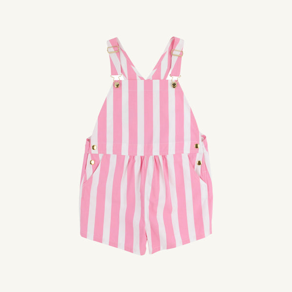Channing Choo Choo Overalls - Hamptons Hot Pink Stripe