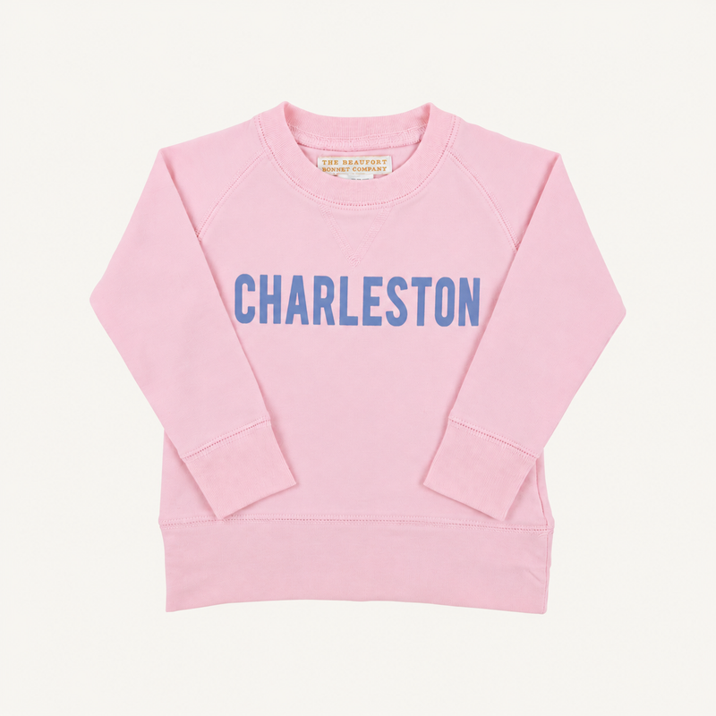Sir Proper City Hopper Sweatshirt - Palm Beach Pink with Charleston