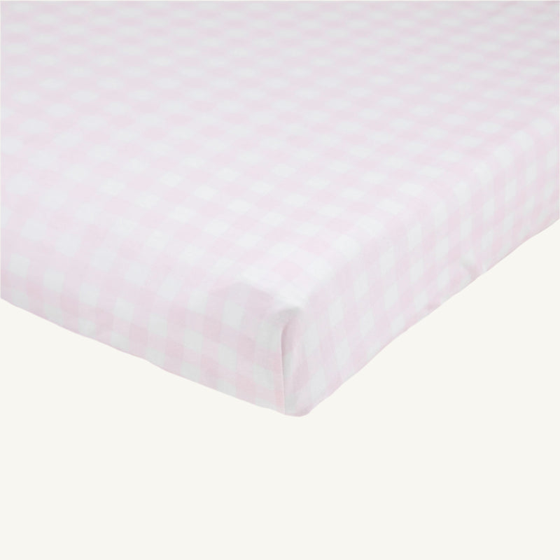 Cheeky Changing Pad Cover - Palm Beach Pink Gingham
