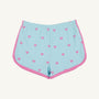 Cheryl Shorts - Heart Eyes (Belhaven Blue) with Winter Park Pink
