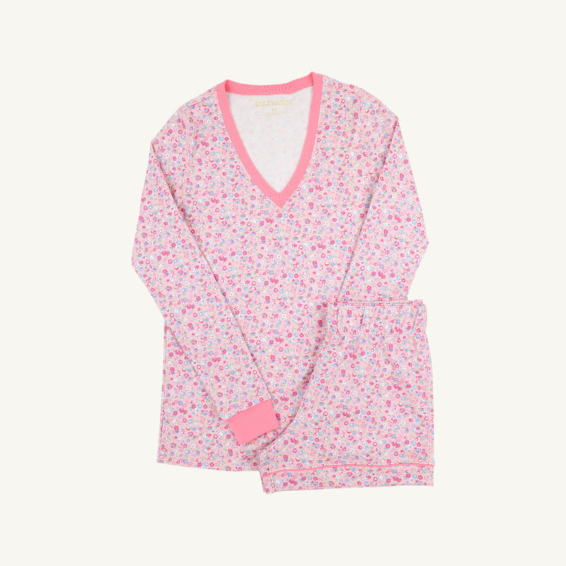 Coastal Living Lounge Set (Women) - Mableton Mini Floral (Pink) with Romany Rose