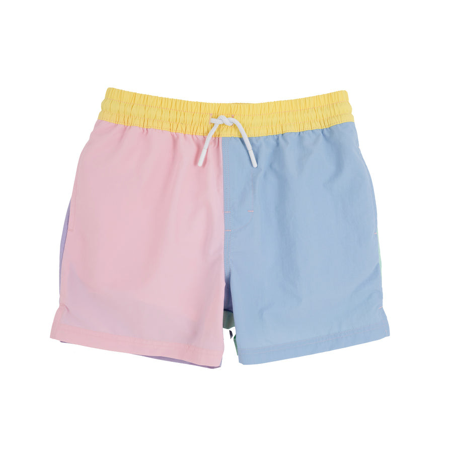 Country Club Colorblock Trunk - Green/Pink