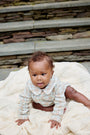 Long Sleeve Brentley Bubble - Henry Clay Houndstooth (Edisto Egg Blue)