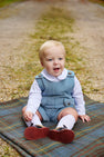 Peter Pan Collar Shirt & Onesie (Long Sleeve Pima) - Worth Avenue White
