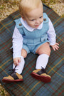 Peter Pan Collar Shirt & Onesie (Long Sleeve Pima) - Worth Avenue White