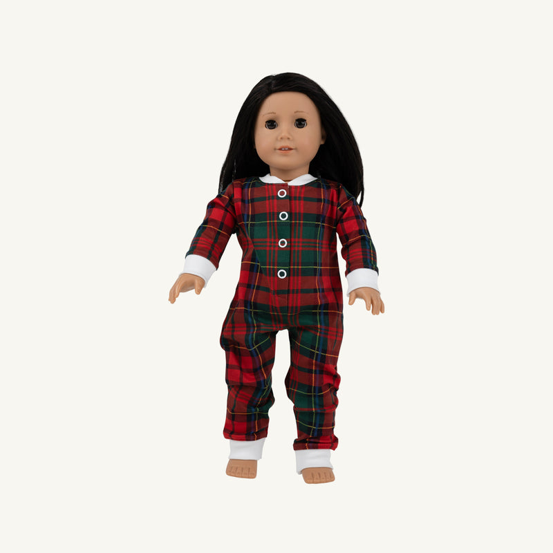Dolly's Night Night - Paces Mill Plaid with Worth Avenue White