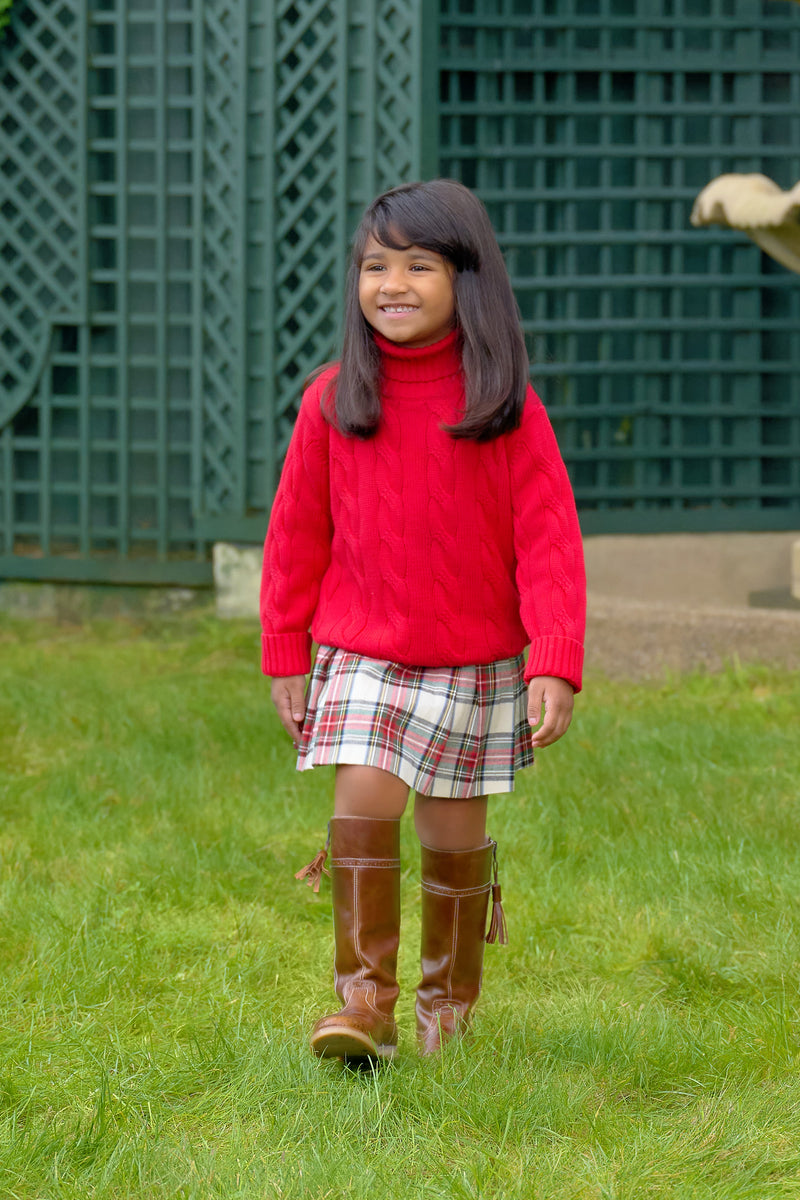 Parson Pleated Skirt - Charlie Place Plaid