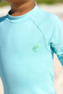 Price Pool Romper - Edisto Egg Blue with Grace Bay Green Stork (UPF 35+)