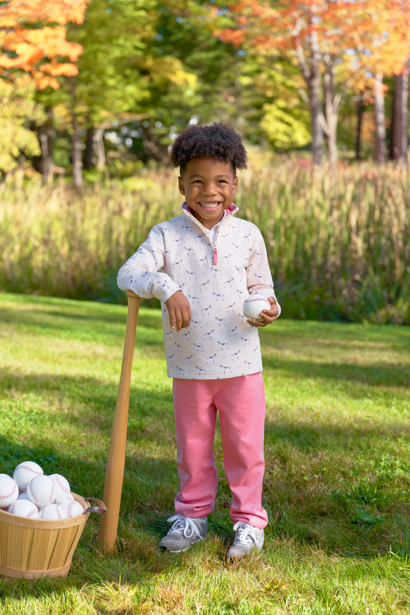 Gates Sweeney Sweatpants - Nantucket Red with Worth Avenue White Stork