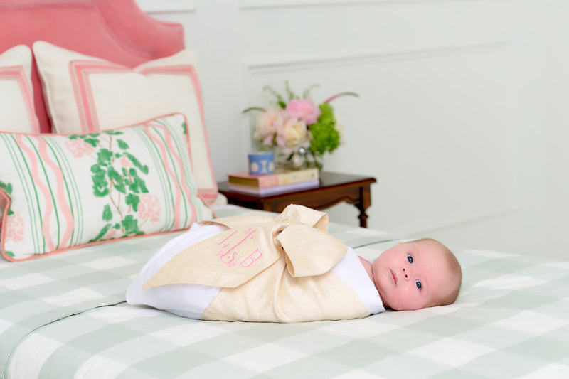 Bow Swaddle ® Pearl Strand Silk