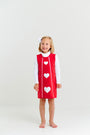 Annie Apron Dress - Richmond Red with Worth Avenue White