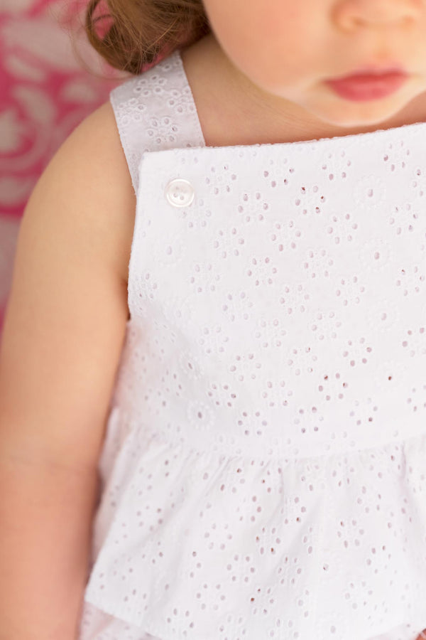 Blakely Bubble - Worth Avenue White Eyelet