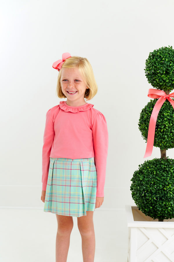 Reece Ruffle Top - Parrot Cay Coral