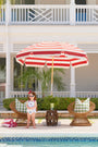 Branham Bubble - Biltmore Blooms (Buckhead Blue) with Richmond Red and Worth Avenue White Eyelet